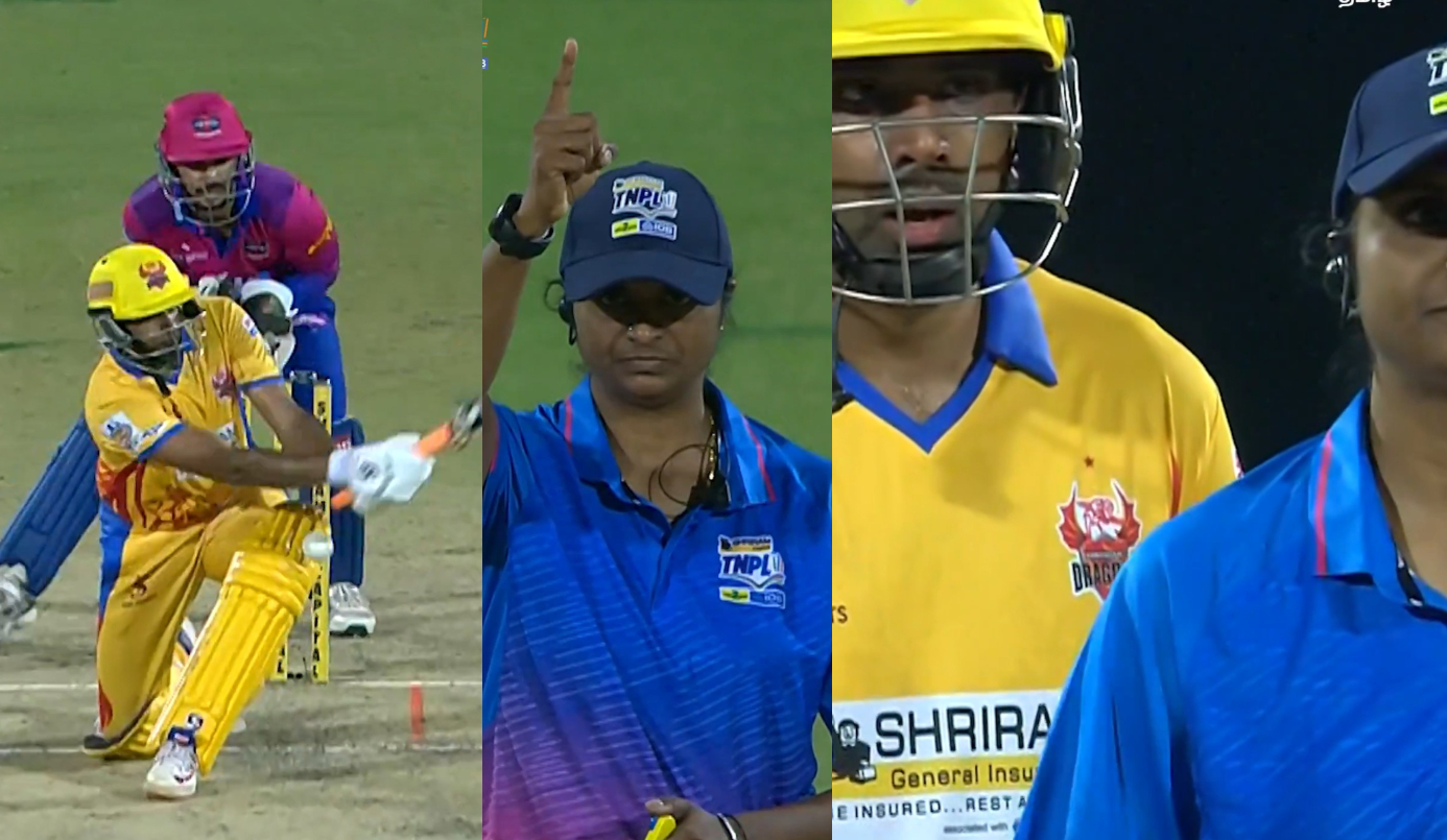 Ashwin argues with umpire Venkatesan Krithika about his LBW dismissal | Star Sports X