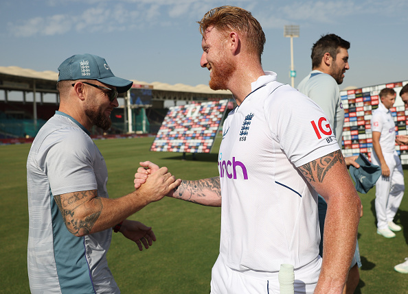 McCullum and Stokes shakes hands | Getty