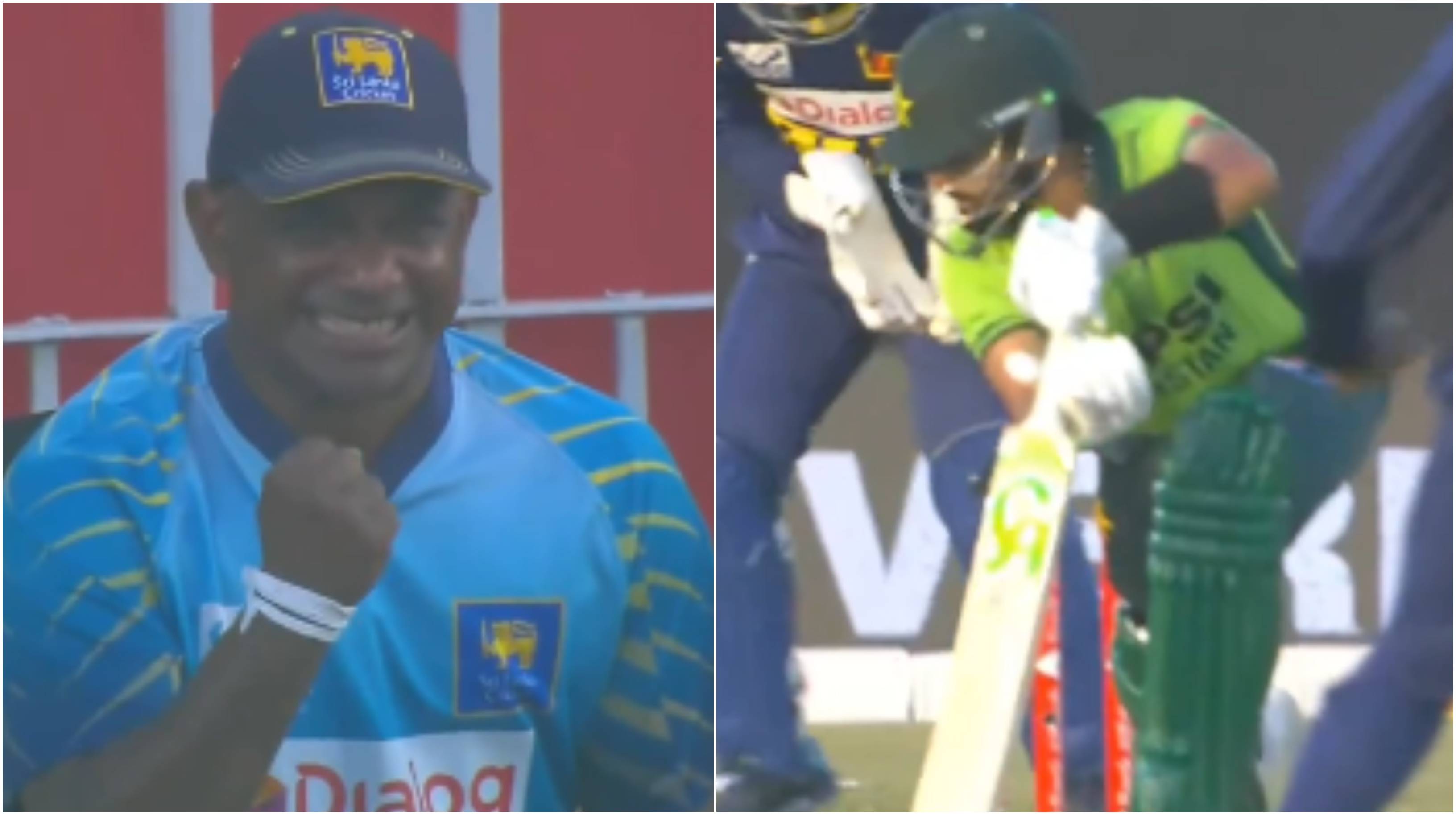 Sanath Jayasuriya’s reaction to Babar Azam's dismissal | Screengrab