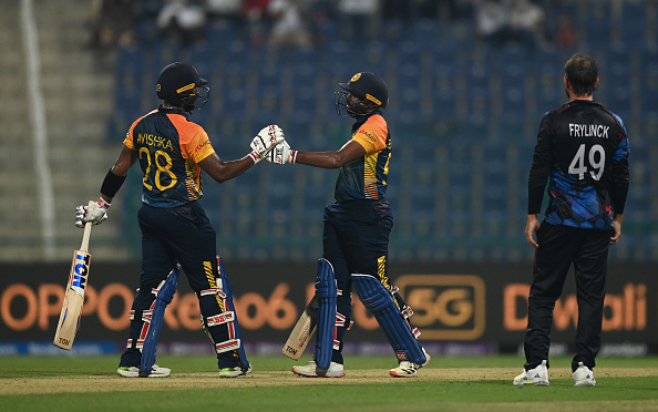 Bhanuka Rajapaksa and Avishka Fernando added unbeaten 74 runs for the fourth wicket | Getty