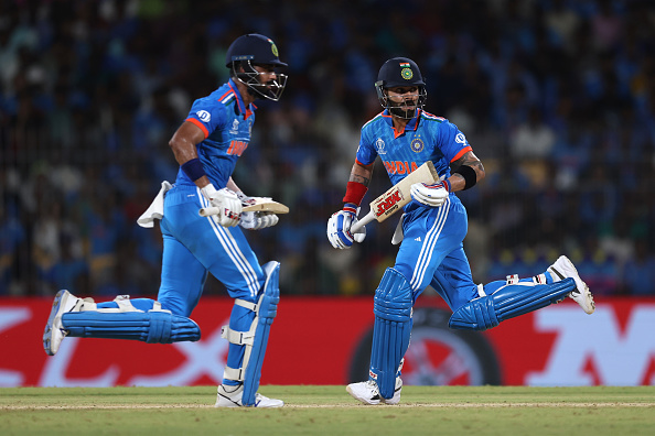 Virat Kohli and Kl Rahul hit fifties to help India win their CWC opening match | Getty