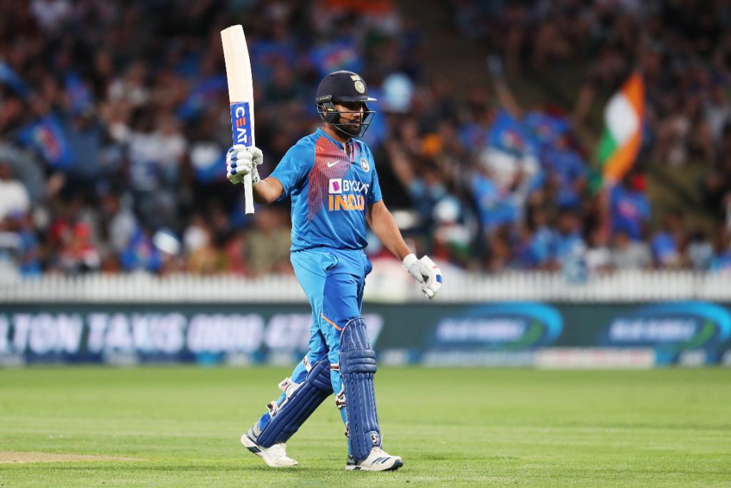 Rohit Sharma made 65 runs in the match and then smoked two sixes in two balls to win the Super Over | AFP