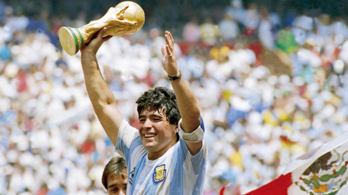 Diego Maradona led Argentina to 1986 Football World cup title