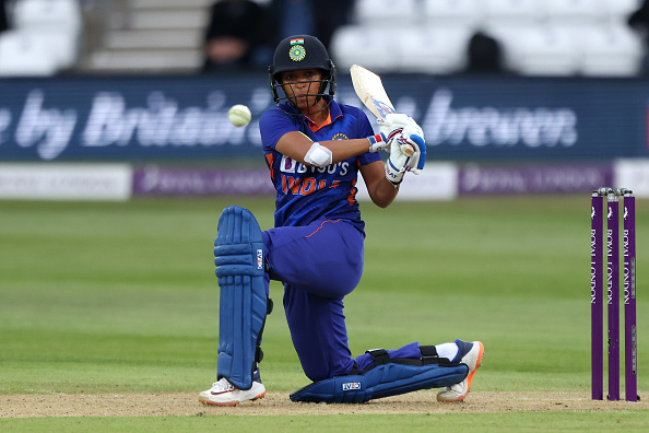 Harmanpreet Kaur finished on 143* in 111 balls with 18 fours and 4 sixes | Getty