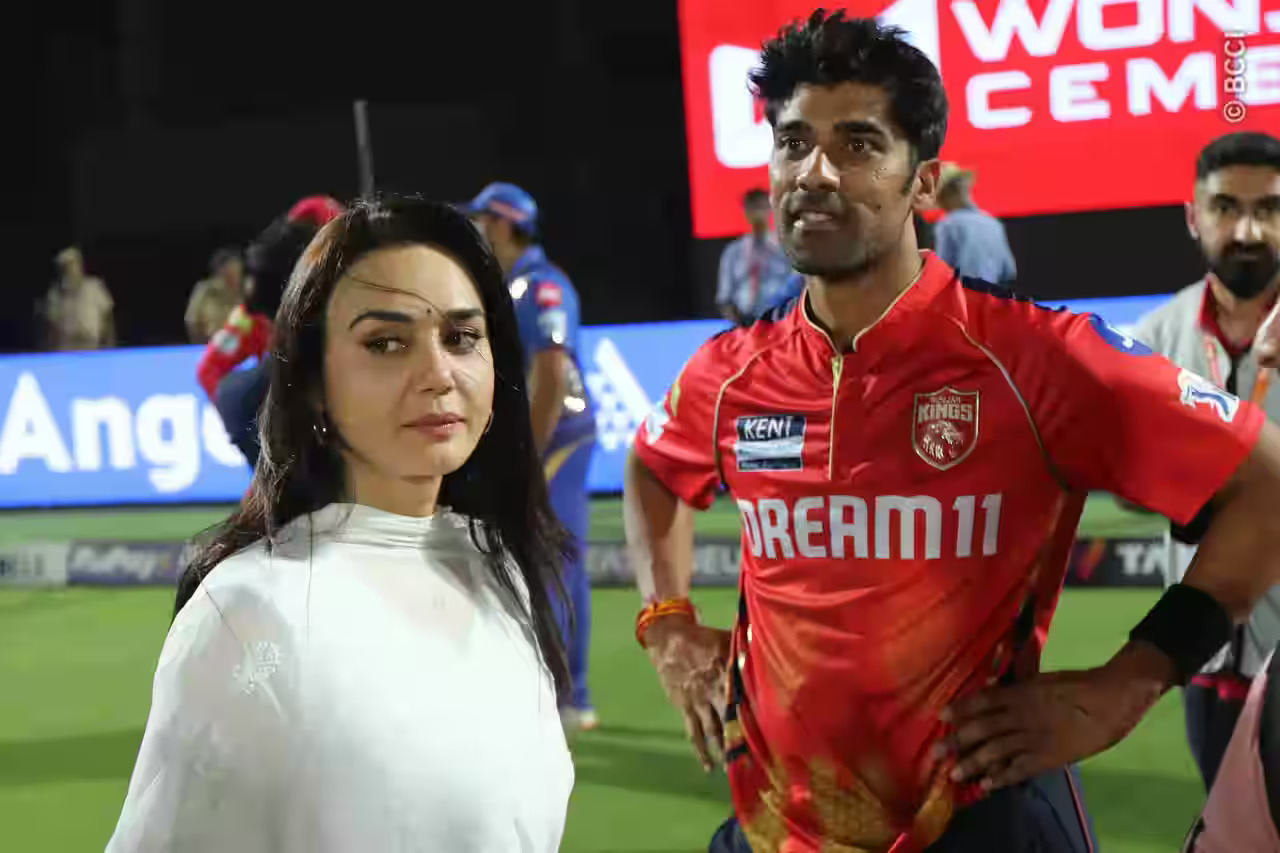 Punjab Kings owner Preity Zinta with Shashank Singh | BCCI-IPL