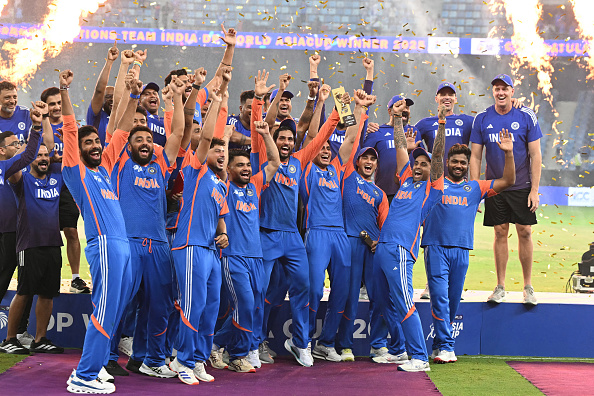 Indian team celebrated their Asia Cup 2025 without the trophy | Getty