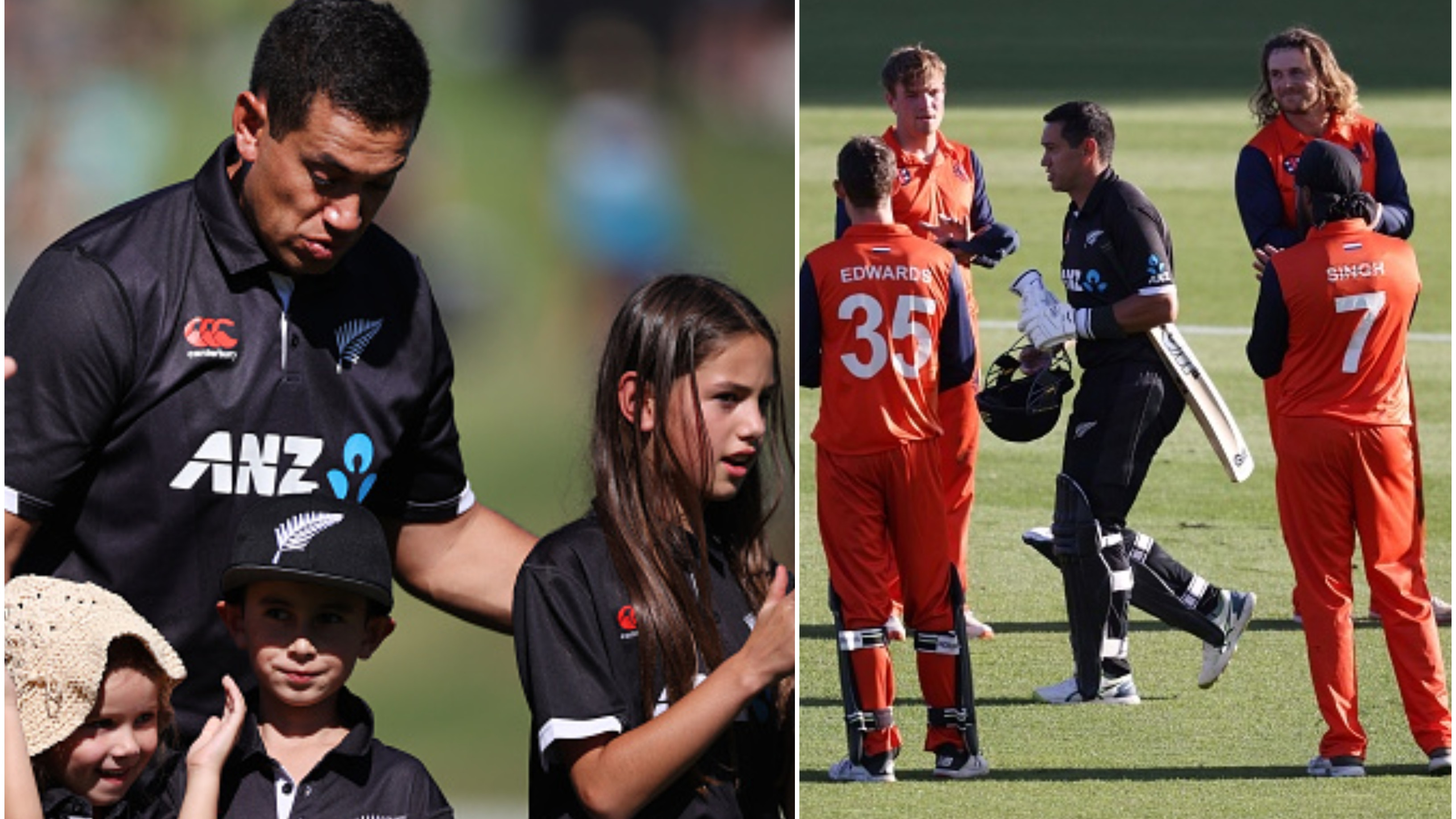 WATCH: Ross Taylor gets emotional during national anthem in his last outing for New Zealand, gets guard of honour