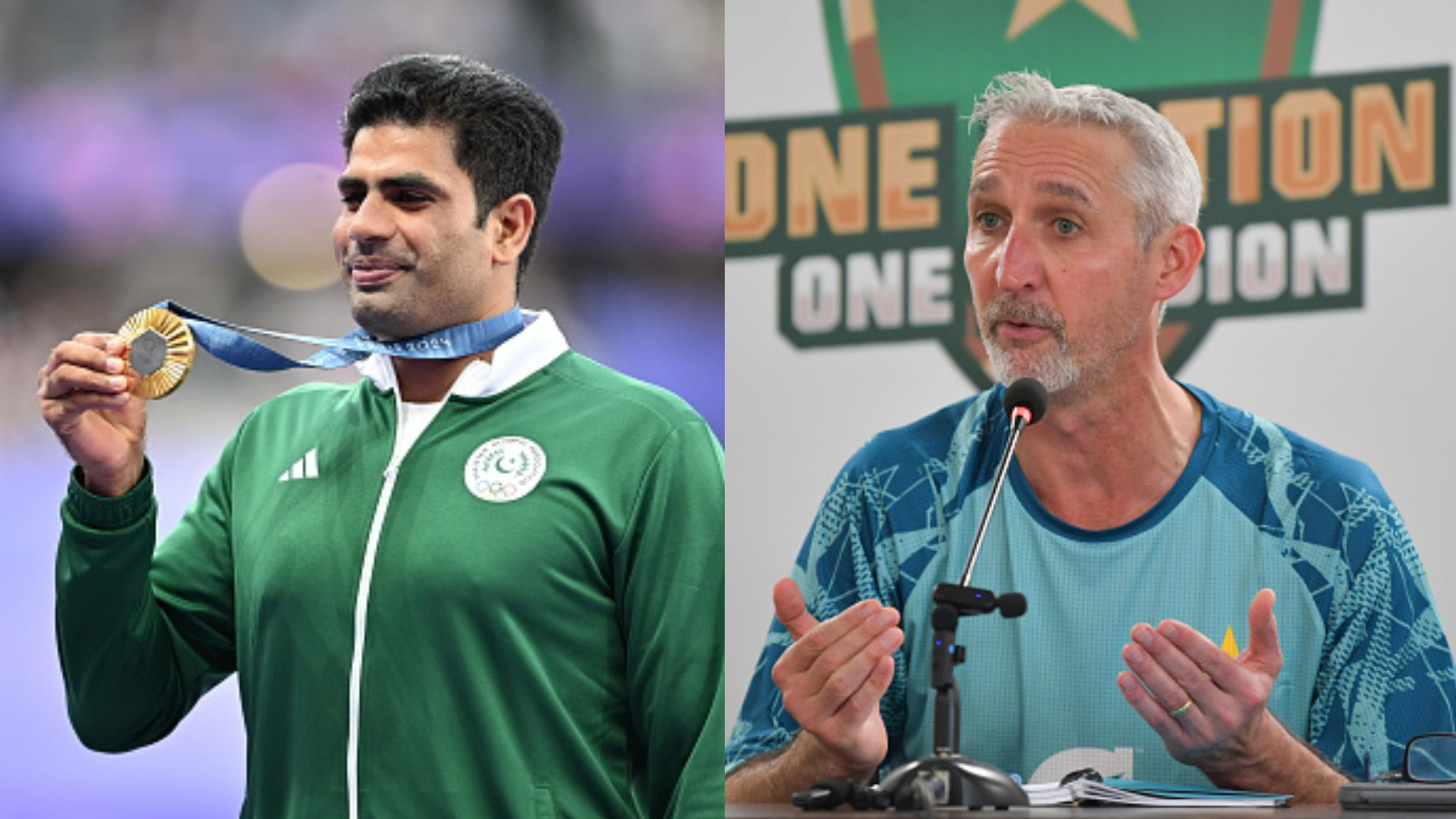 Arshad Nadeem invited to Pakistan dressing room by coach Jason Gillespie after Paris Olympics gold medal win