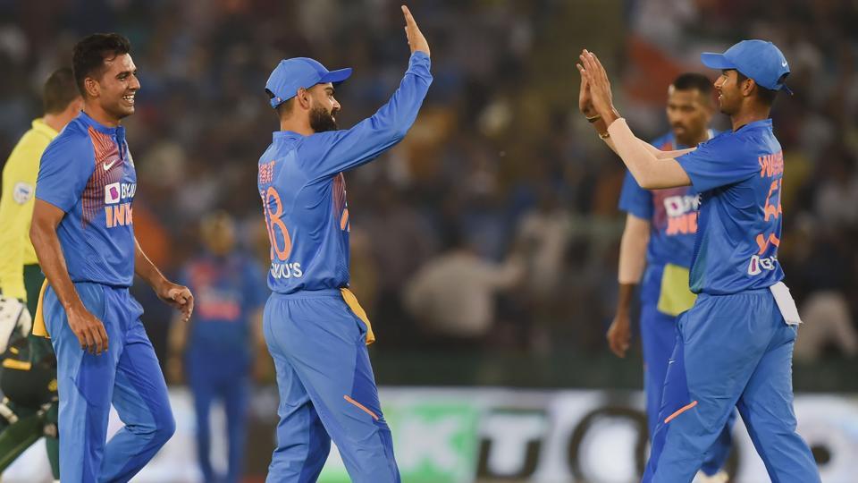 Deepak Chahar and Washington Sundar were the pick of bowlers for India | AFP