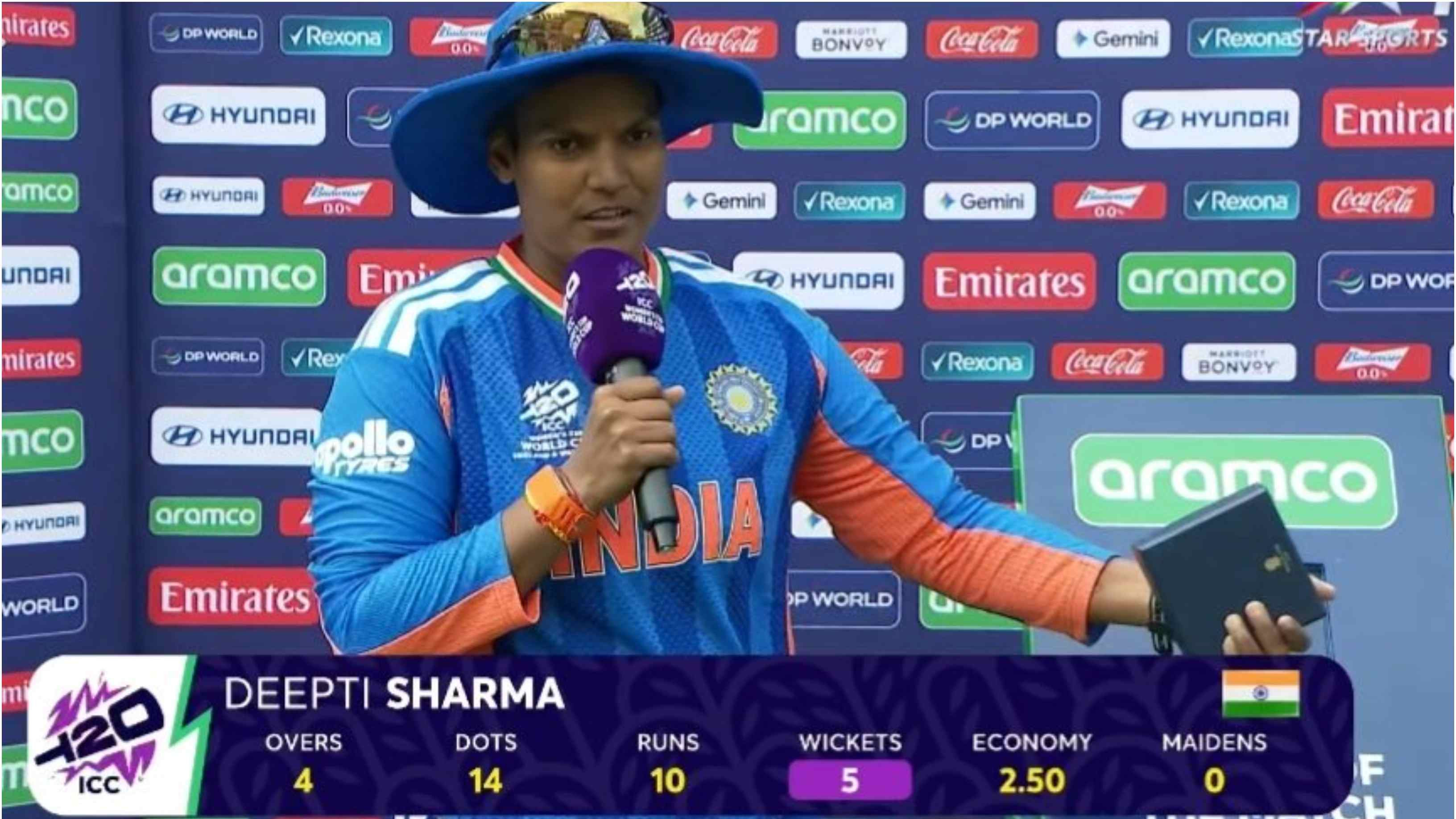 “I like ICC tournaments,” Deepti Sharma after claiming match-winning fifer in India’s Women’s T20 World Cup opener vs Pakistan