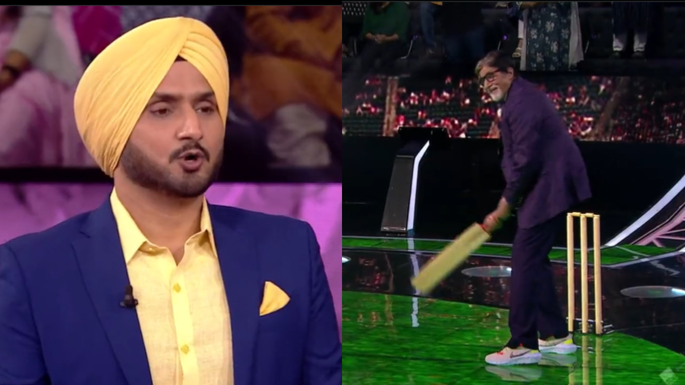 WATCH - Harbhajan Singh gets hit for four and six by Amitabh Bachchan; Irfan Pathan commentates