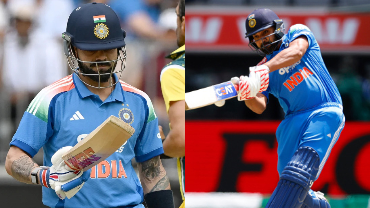 Rohit scored 8 and Kohli made 0 in their ODI return for India against Australia in Perth | Getty