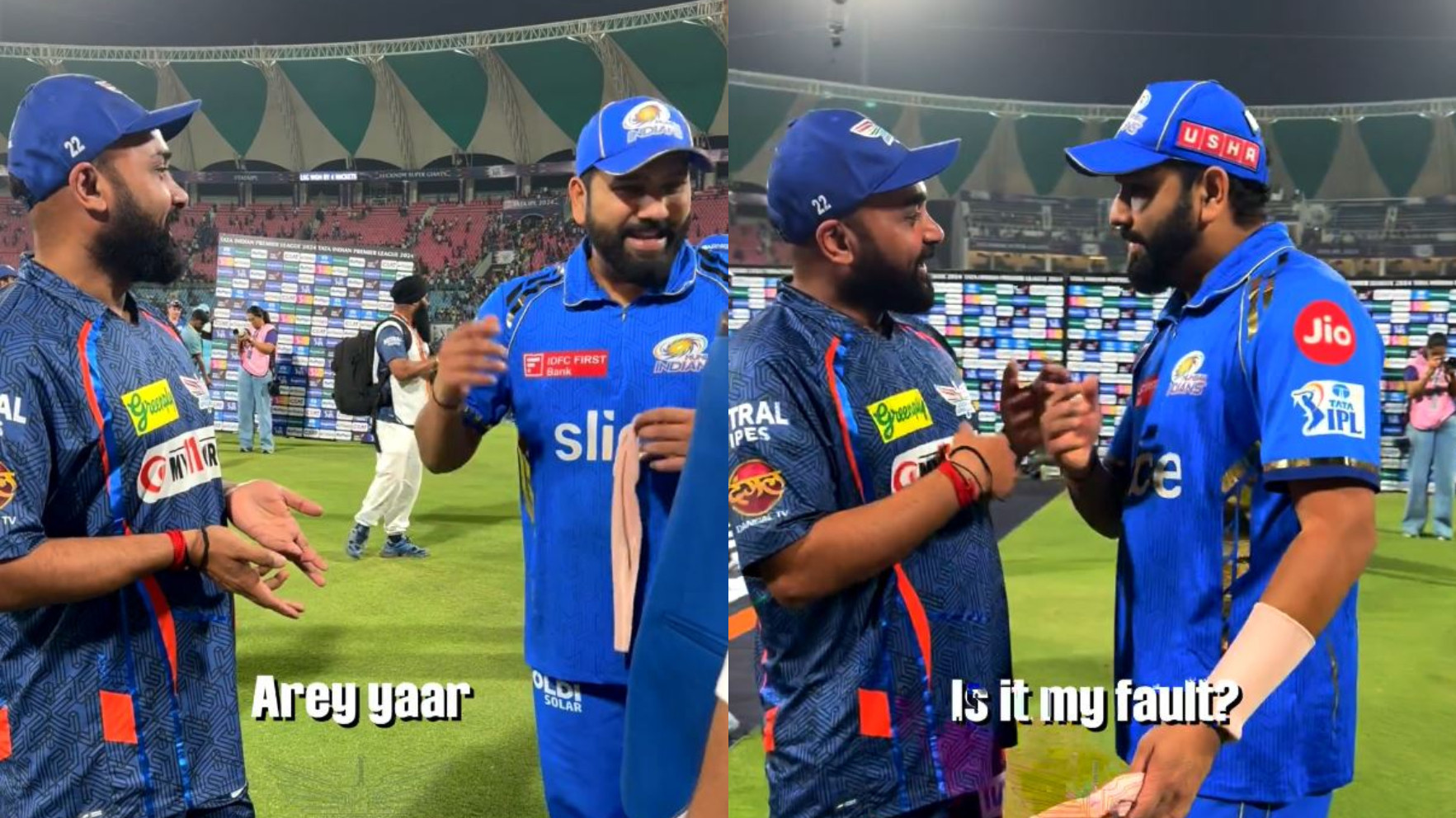 IPL 2024: WATCH- Rohit Sharma has a hilarious chat with Amit Mishra about the leggie’s age