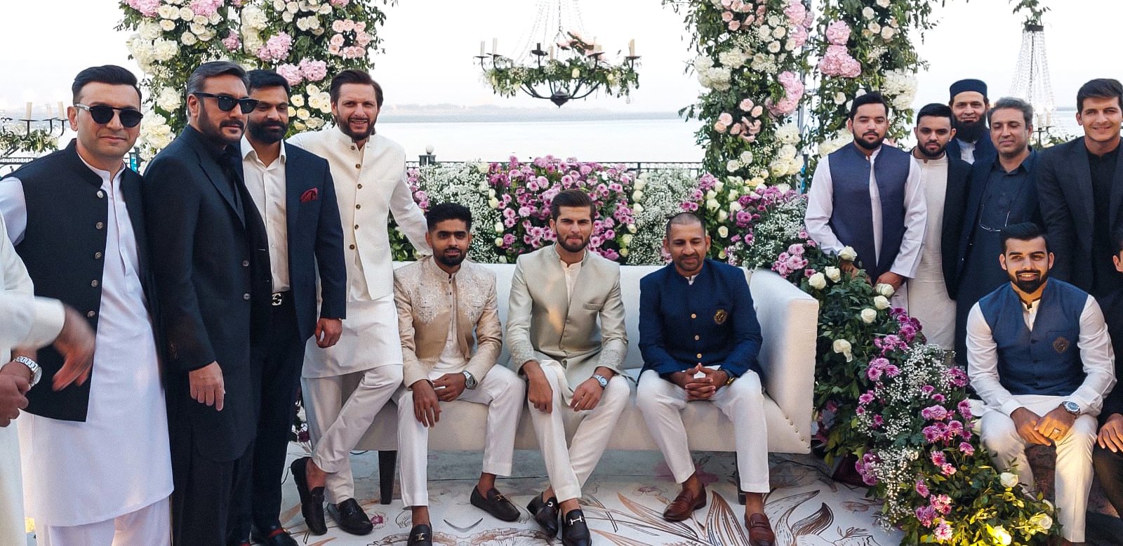 Shaheen Afridi with Pakistan cricket fraternity at his wedding | Cricket Pakistan