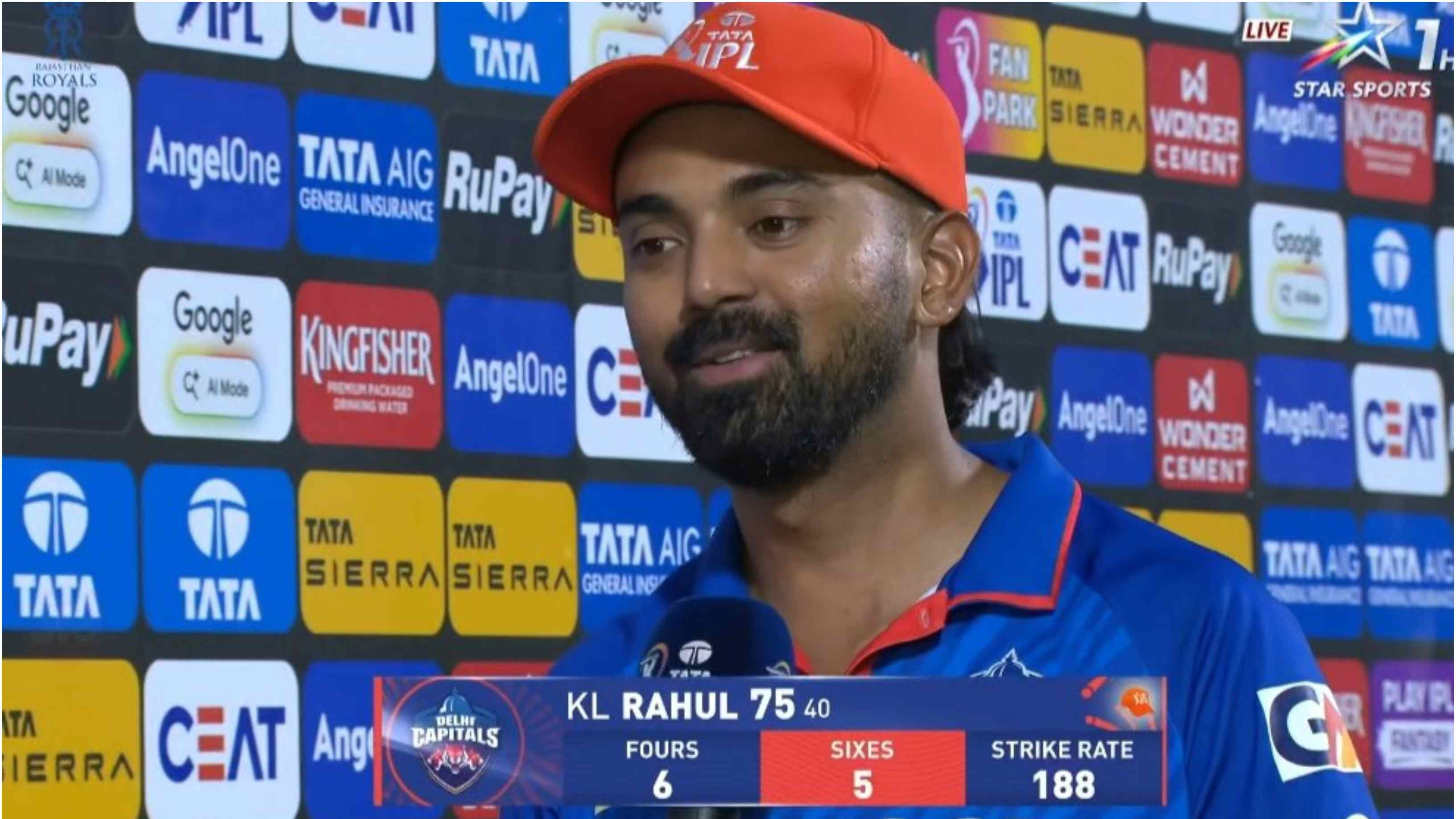 IPL 2026: “Doing what modern T20 requires,” KL Rahul expresses satisfaction with his improved strike rate after DC’s win over RR