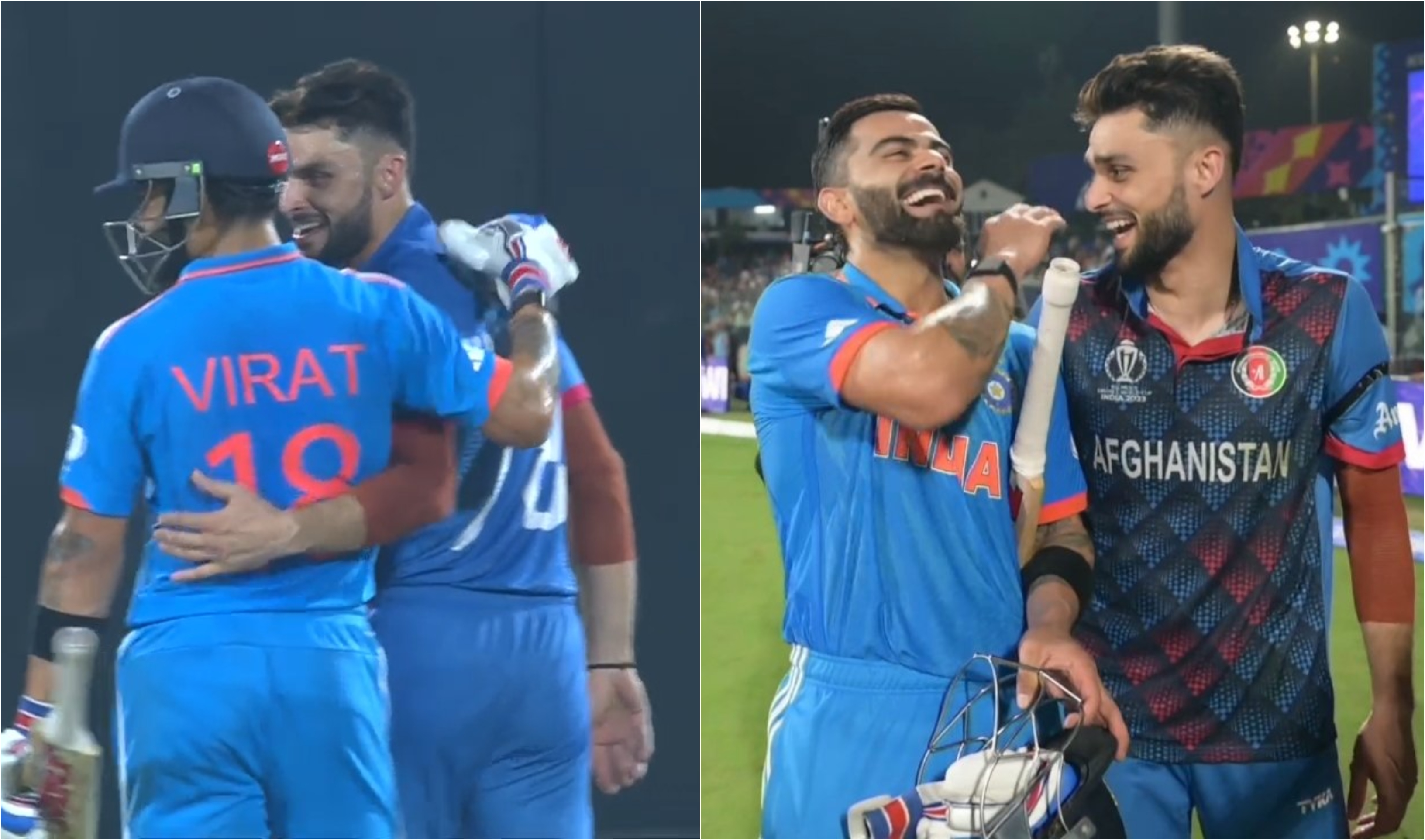 Virat Kohli and Naveen-ul-Haq | Screengrab