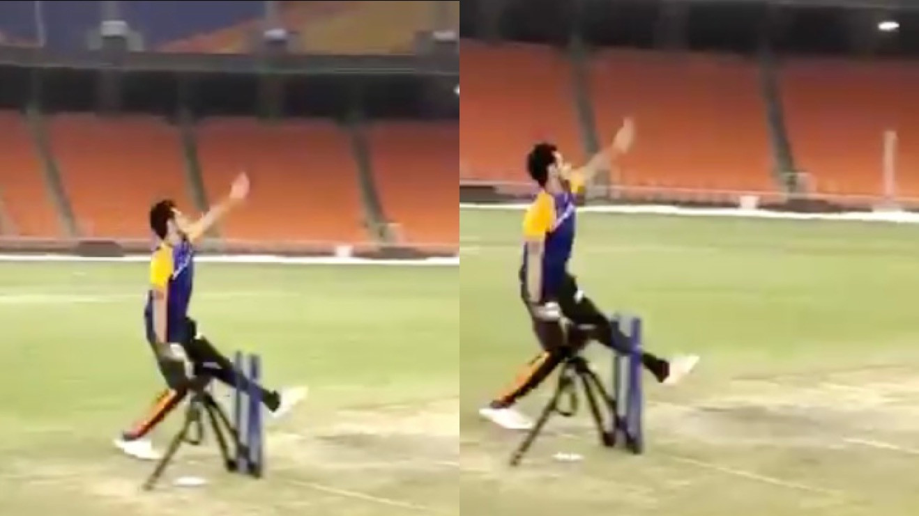 IND v ENG 2021: WATCH- Yuzvendra Chahal trains at the Narendra Modi Stadium ahead of first T20I
