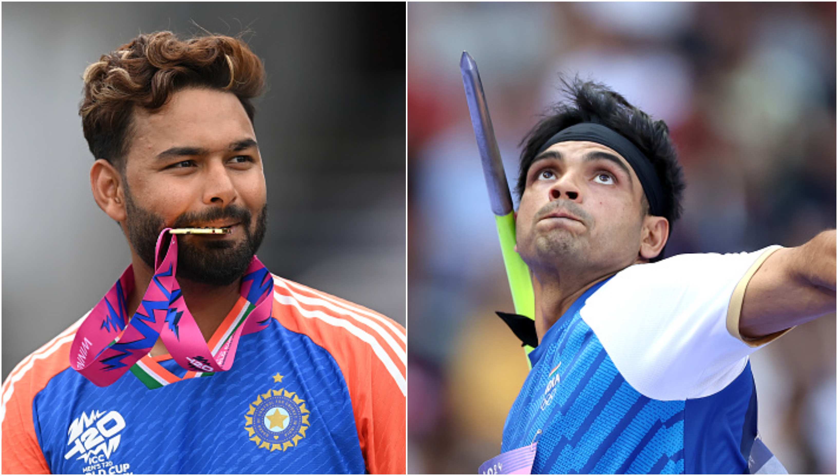 Rishabh Pant and Neeraj Chopra | Getty