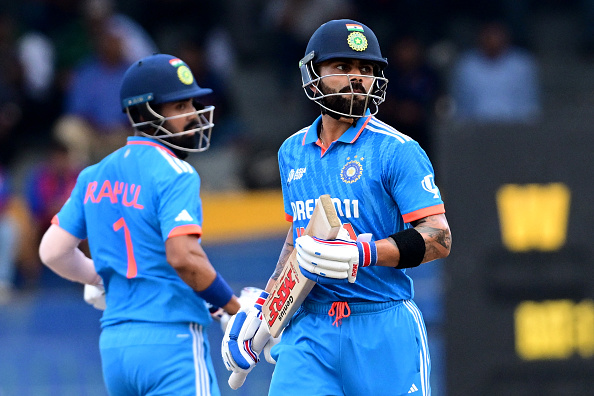 Virat Kohli and KL Rahul will resume India's innings tomorrow at 147/2 | Getty