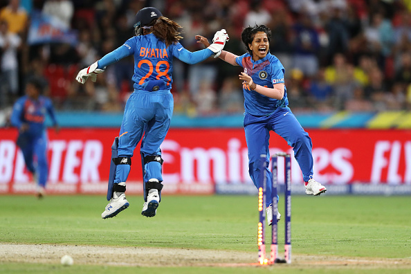 Poonam Yadav bowled a terrific spell for India | Getty
