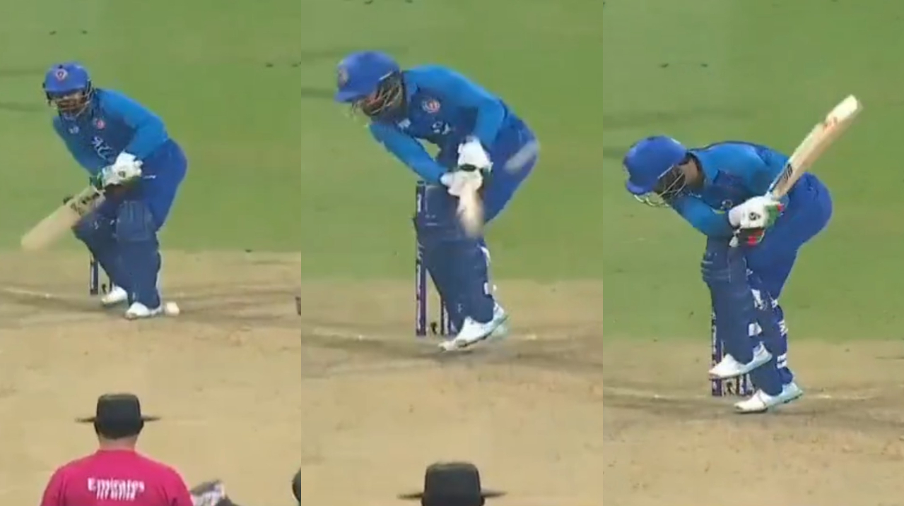 Rashid Khan's amazing shot for six | ACC Instagram