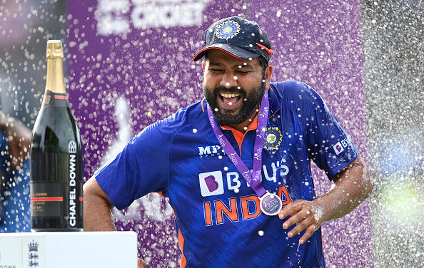 Rohit Sharma led India to a 2-1 series win in both ODIs and T20Is against England | Getty