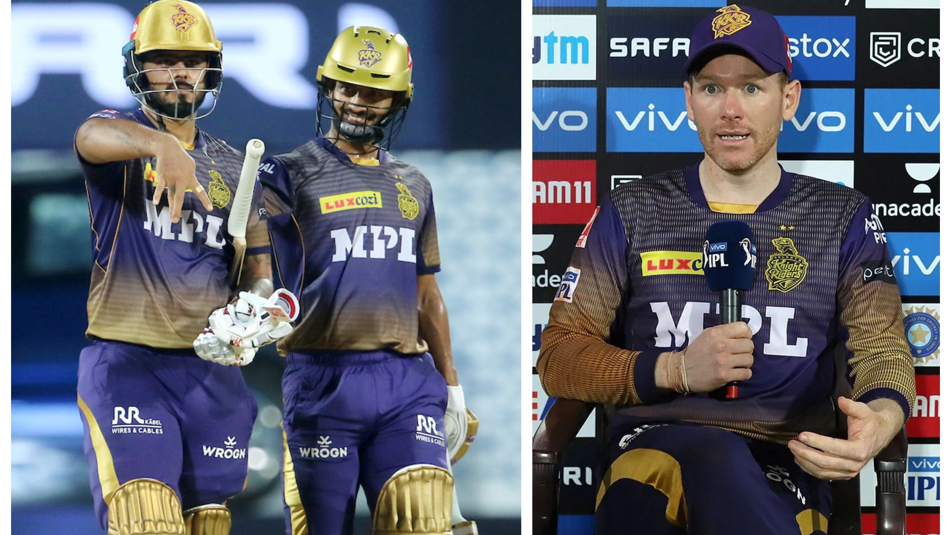 IPL 2021: “Nitish and Tripathi were absolutely outstanding”, says Eoin Morgan after KKR’s win over SRH