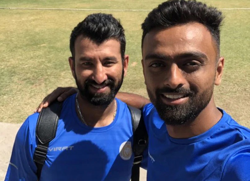 Cheteshwar Pujara and Jaydev Unadkat | Twitter