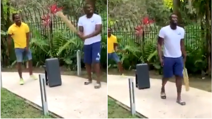 WATCH - Usain Bolt plays cricket with friends; shows off his cover drive