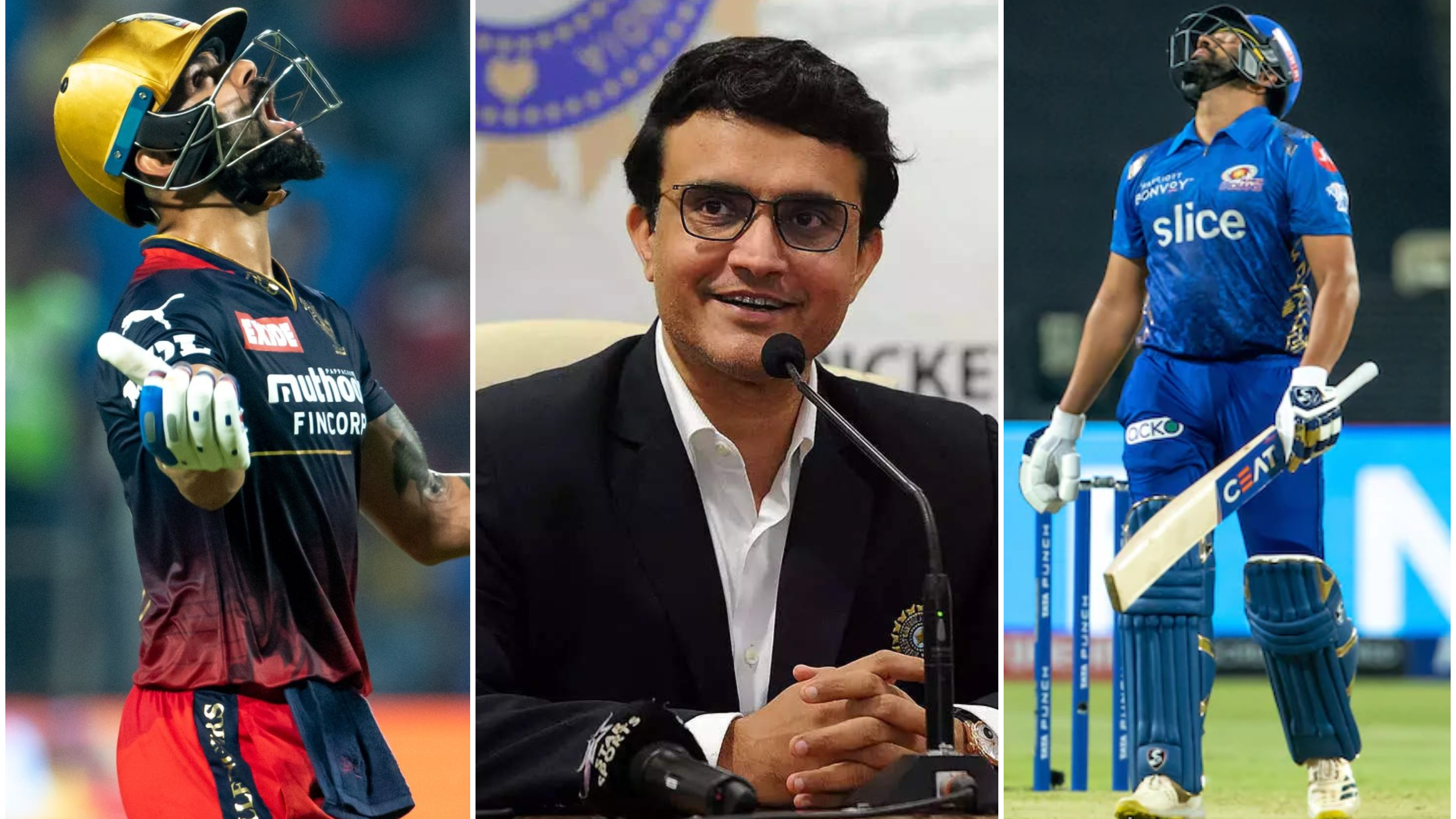 IPL 2022: “They are great players”, Sourav Ganguly expects Kohli, Rohit to regain form soon