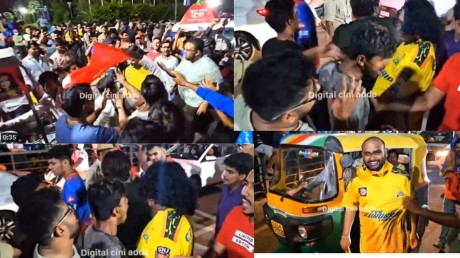 CSK fans were seemingly manhandled by RCB fans | X