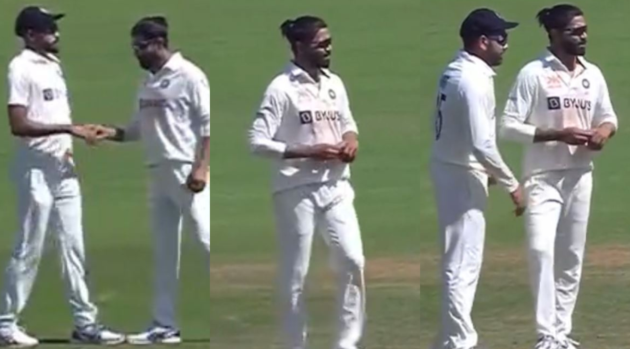 Ravindra Jadeja rubbed a pain cream on his finger of bowling hand | Twitter