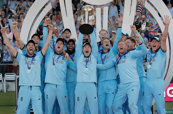 Eoin Morgan celebrates 2019 World Cup win | Getty Images