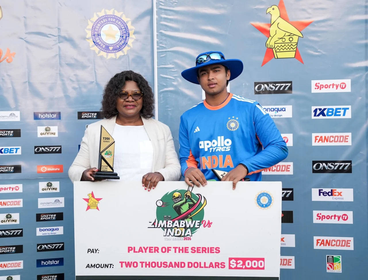 Vaibhav Sooryavanshi won his first Player of the Series after Zimbabwe T20Is | BCCI