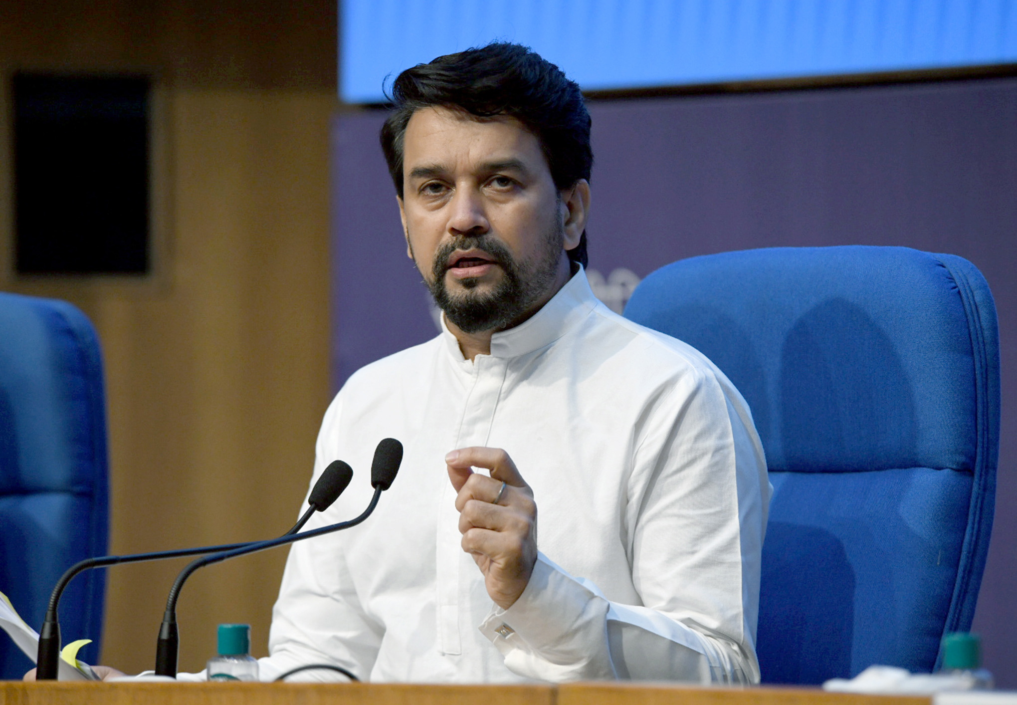 Union Minister of I&B and Youth Affairs and Sports Anurag Thakur | Wikipedia Commons