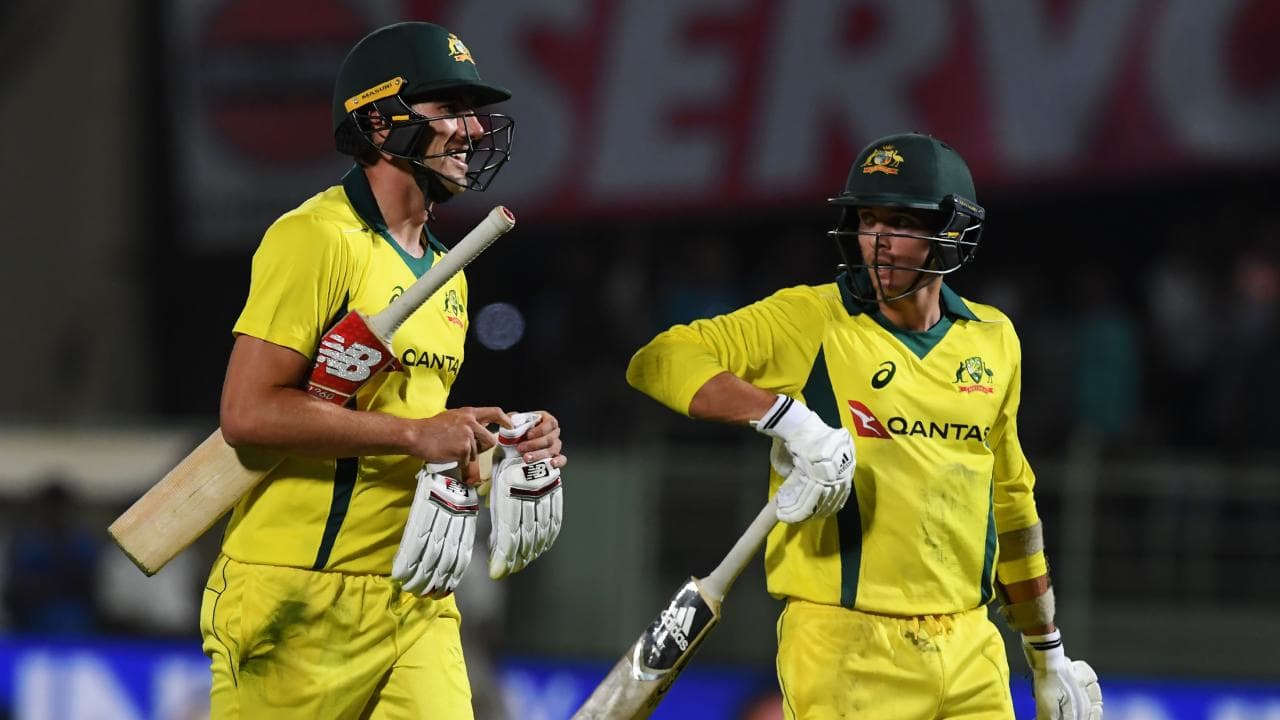 Pat Cummins and Jhye Richardson both can bat as well which is added advantage of them for Australia | AFP