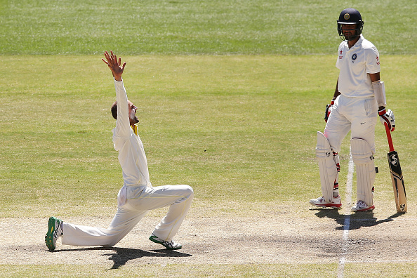 Pujara dismissed by Lyon | Getty Images