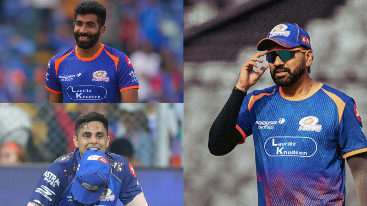 Bumrah, Surya and Rohit | MI X/BCCI-IPL