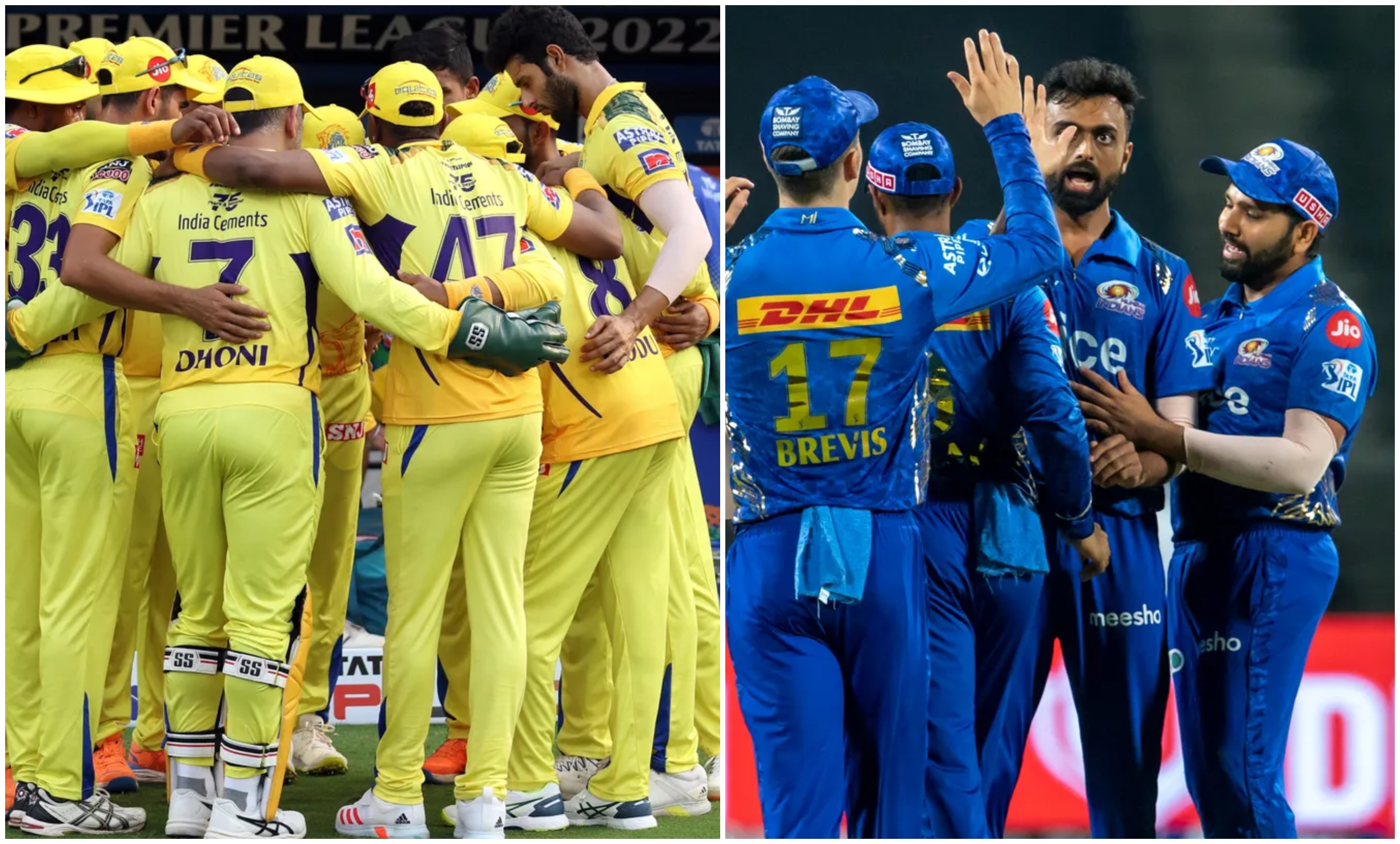 Chennai Super Kings and Mumbai Indians | BCCI/IPL