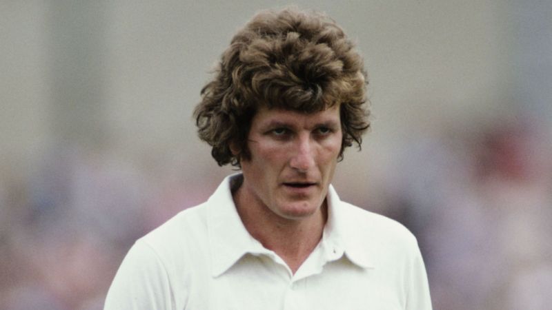 Bob Willis in his heydays as England fast bowler