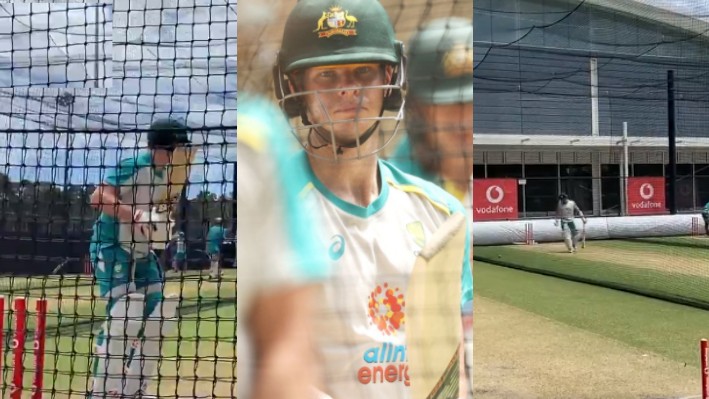 AUS v IND 2020-21: WATCH - Steve Smith returns to bat in the nets after injury scare