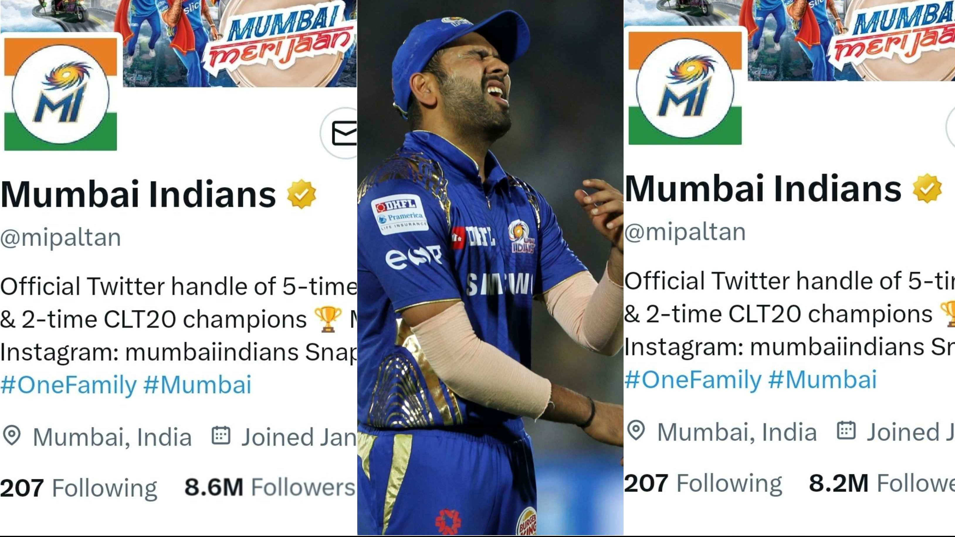 Mumbai Indians lose lakhs of followers on Instagram after removing Rohit Sharma from captaincy