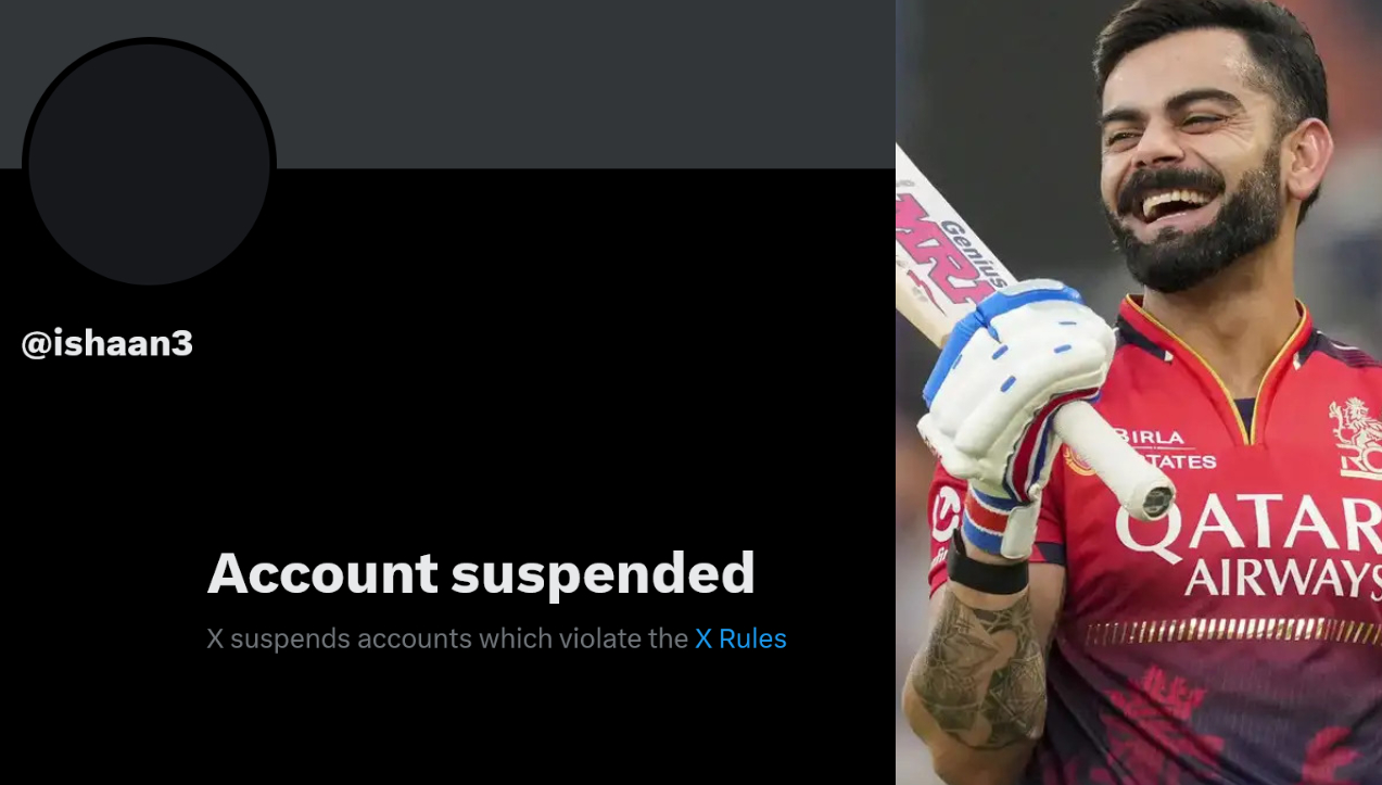 X account suspended 14 years after Virat Kohli had warned him of the same | X