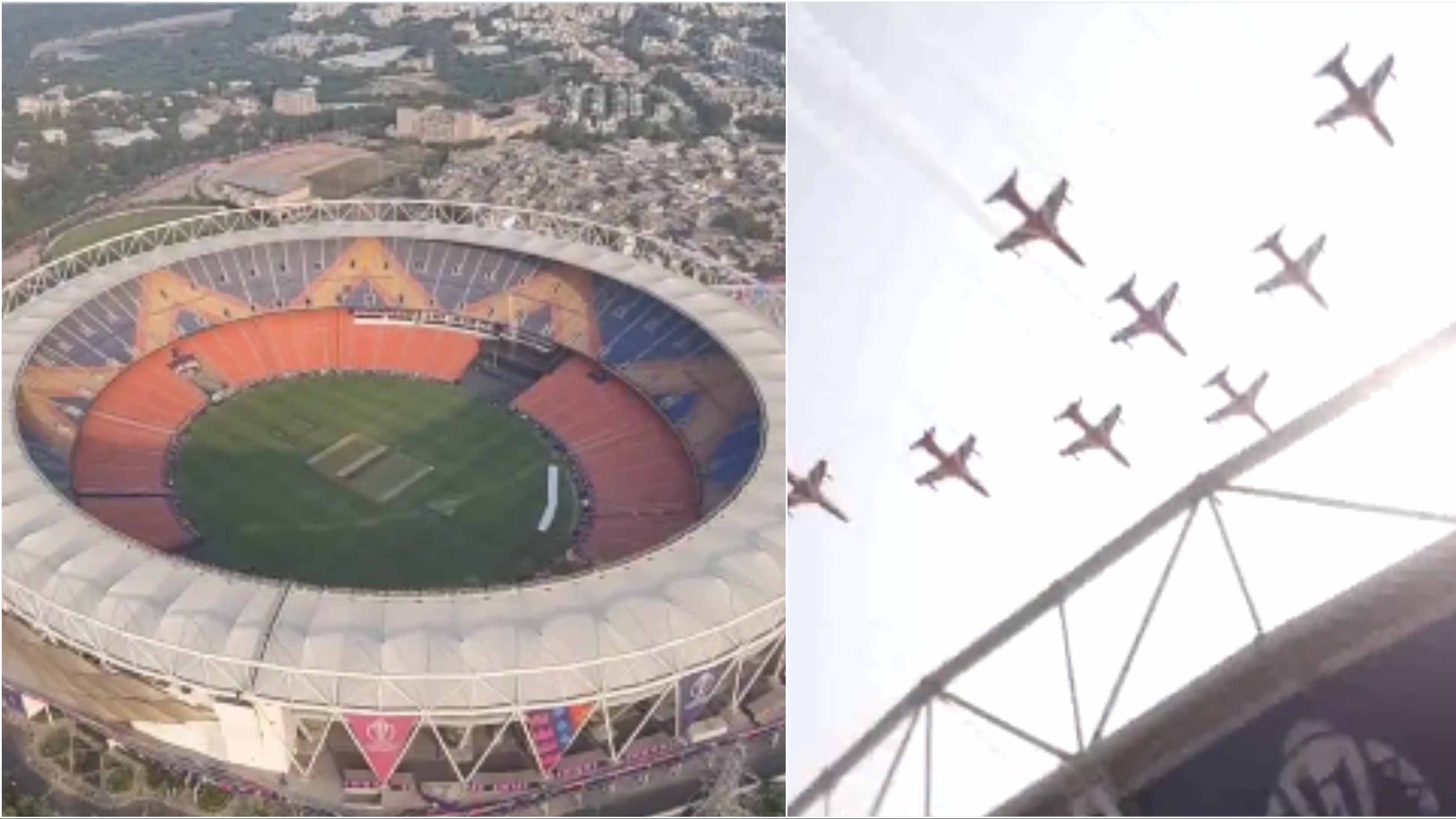 CWC 2023: IAF’s Suryakiran team to put on air show ahead of final; singers to perform during innings break