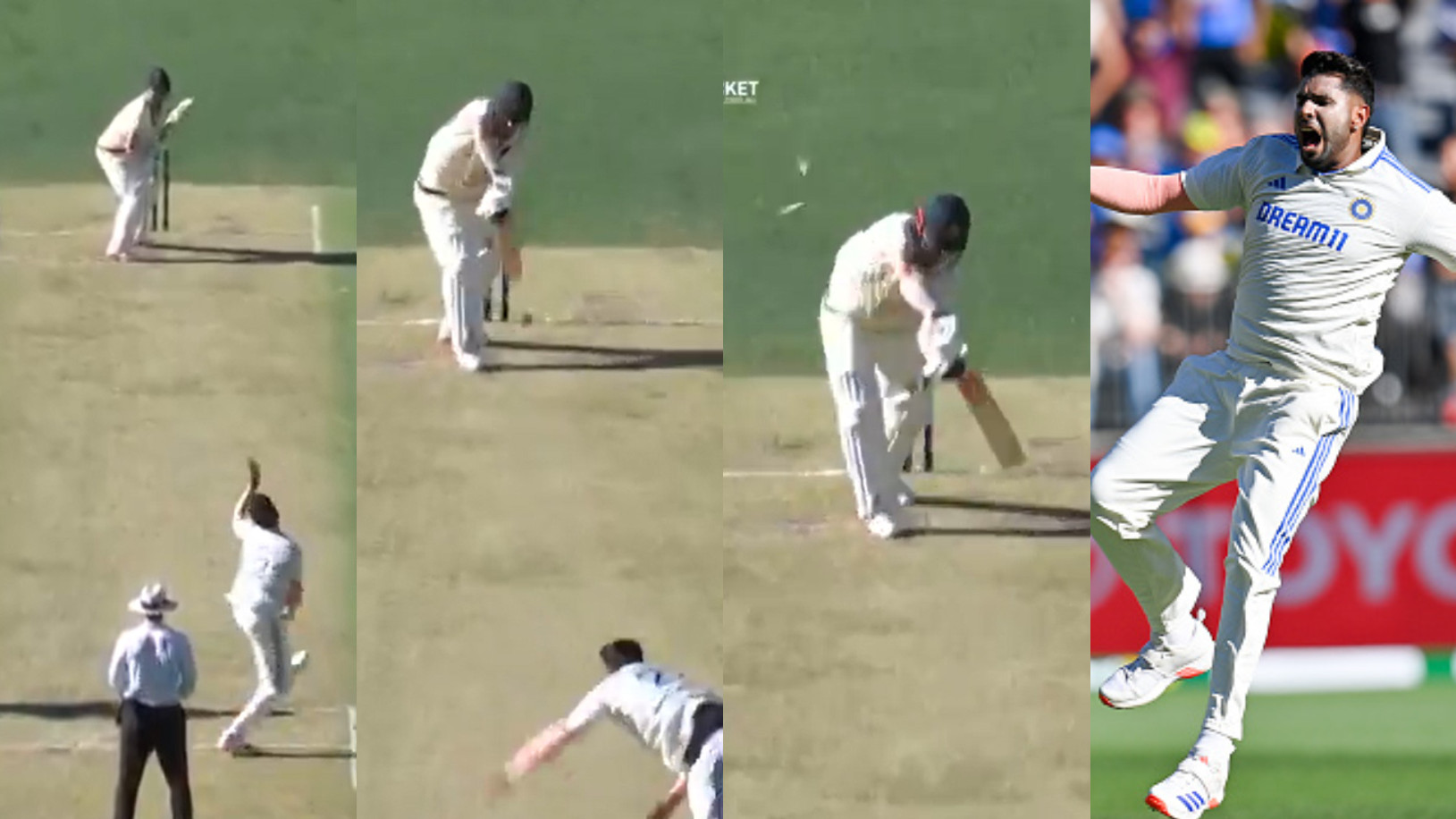 BGT 2024: WATCH- Harshit Rana destroys Travis Head’s stumps to get his maiden Test wicket on debut