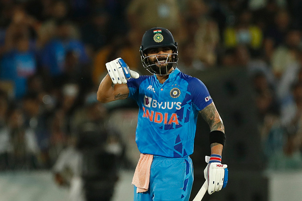 Virat Kohli hit a brilliant 63 as India won the third T20I by 6 wickets and series 2-1 | Getty