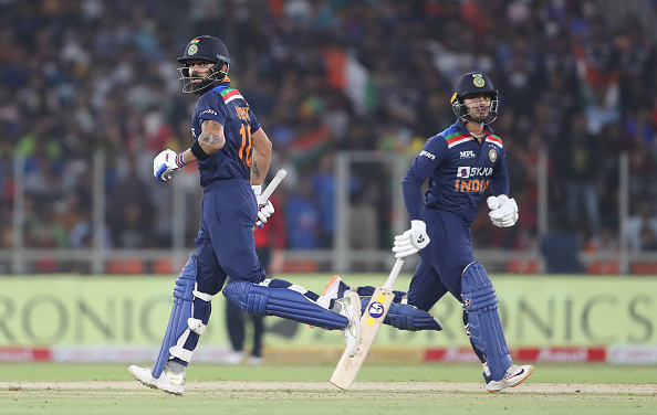 Ishan Kishan and Virat Kohli added a 94-run stand for the second wicket | Getty Images