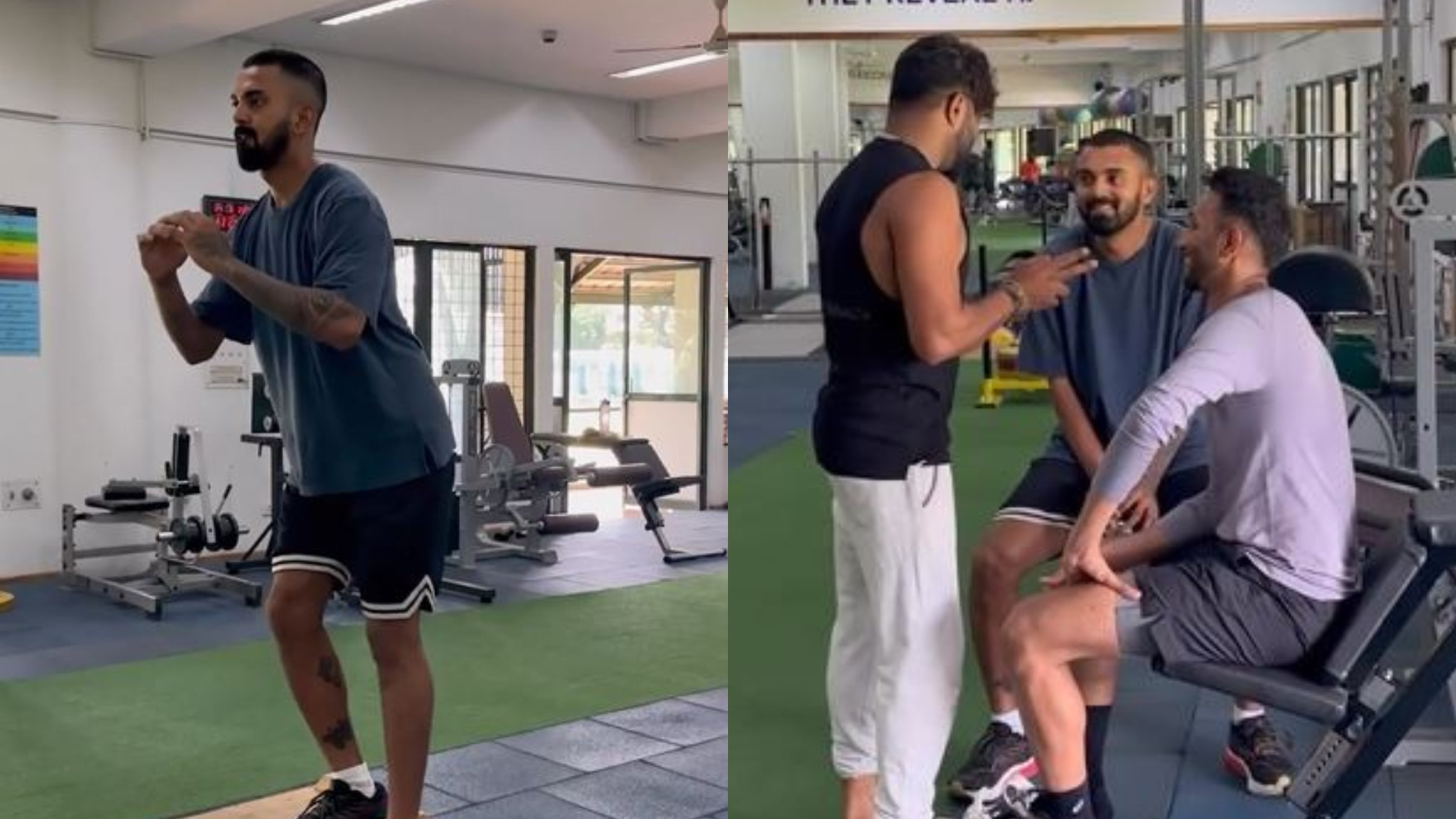 WATCH- KL Rahul begins rehab at NCA post-surgery; Rishabh Pant welcomes him in style 