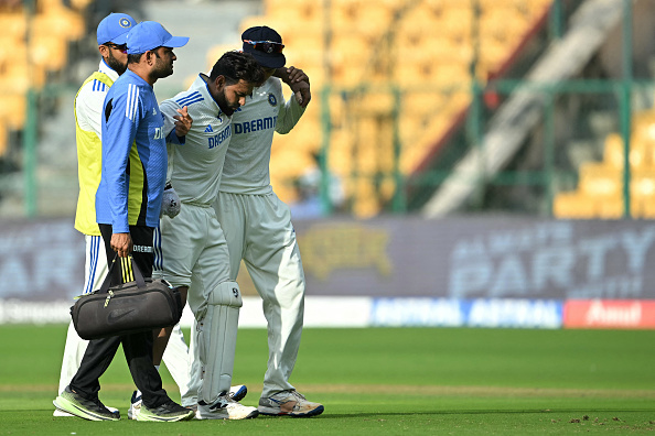 Rishabh Pant walked off the field during the first Test | Getty