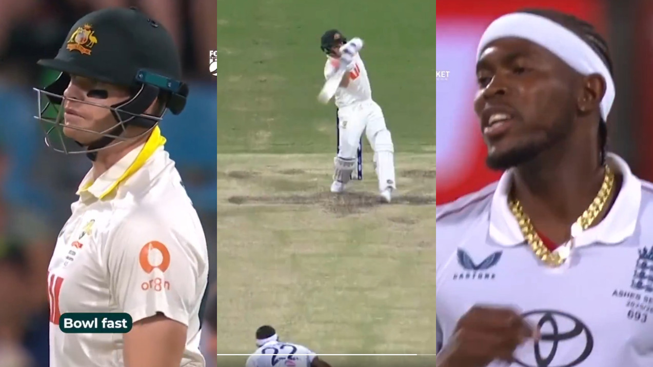 Ashes 2025-26: WATCH- “Bowl fast when there..”- Steve Smith's dig at Jofra Archer amidst heated argument in Gabba Test
